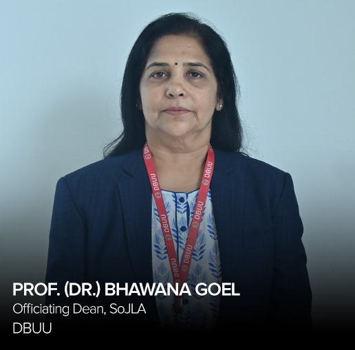 Prof. (Dr.) BHAWANA GOEL – Officiating Dean, School of Journalism & Liberal Arts
